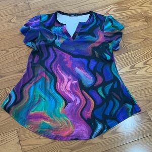 Lily XL Colorful Abstract Women's tunic/ dress